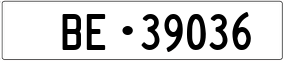 Truck License Plate